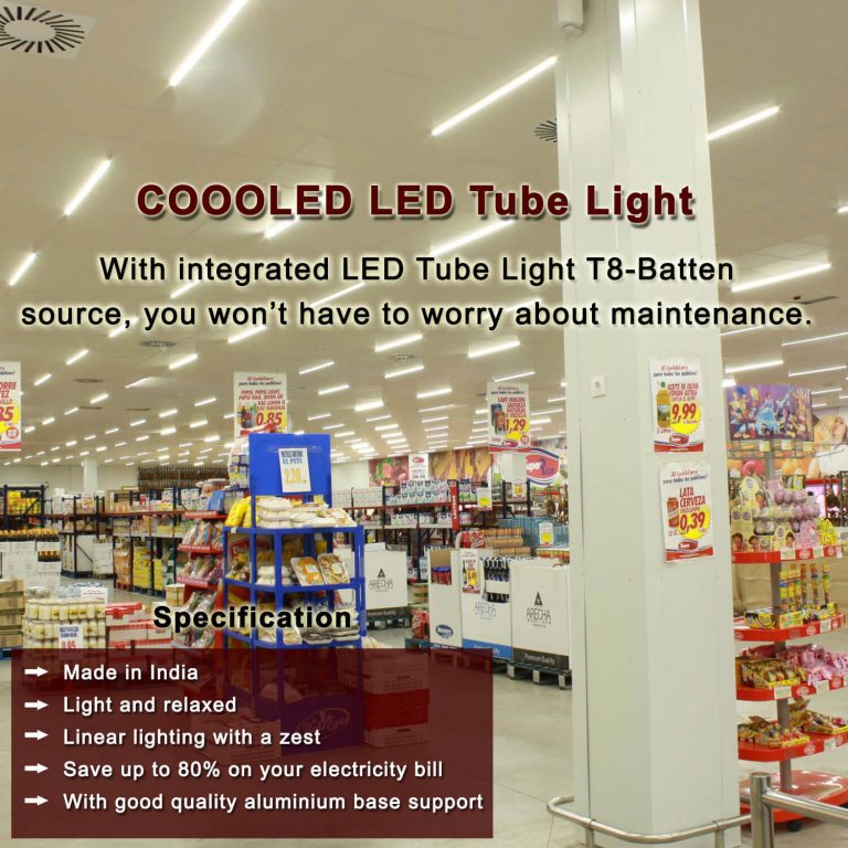 LED Tube Light T8-Batten Aluminium
